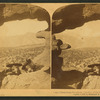 Pike's Peak from Peephole, Garden of the Gods, Colorado, U.S.A.