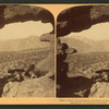 Pike's Peak from Peephole, Garden of the Gods, Colorado, U.S.A.