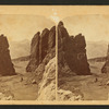 The Gateway, entrance to the Garden of the Gods, (Cameron's Cone in the distance.)