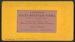 Glen Eyrie. Five miles from Colorado Springs. Echo Rock, 200 feet high.