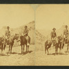 Three men on horseback.