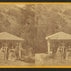 The Little Iron Ute Spring, in Ingleman's Cañon famous for its  tonic and blood purifuing qualities.(At foot of Pikes's Peak, Colo.)