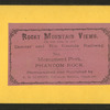 Monument Park. Phantom rock.
