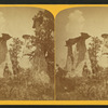 Natural monuments in Monument Park. Two sisters and two bachelors. (Nine miles from Colorado Springs.)