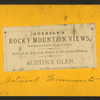 Austin's Glen. (Natural monuments.) Five miles from Colorado Springs, Colorado.