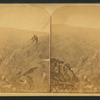 On the ragged edge. (Bottomless pot - summit of Pikes Peak, Colo.)