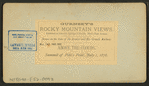 Above the clouds, summit of Pike's Peak, July 1, 1876.