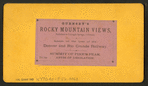 Summit of Pike's Peak. Abyss of Desolation.