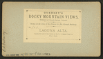 Laguna Alta. 10,175 feet above sea level, on the U.S. Signal Trail to Pike's Peak.