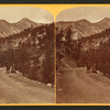 The Ute Pass, one mile from Manitou House, Manitou, Col. Cameron's Cone in the distance.