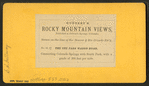 The Ute Pass wagon road, connecting Colorado Springs with South Park, with a grade of 260 feet per mile.