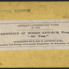 The residence of Morris Ketchum, Westport, Conn. (Showing a man standing outside a barn with a horse "Sir Tom.")