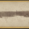 The remains of a wrecked steamboat in the Connecticut River.
