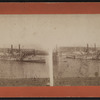 The steamboat "City of Hartford" after a collision with a bridge.