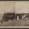View of a damaged cemetery.