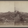 Debris of collapsed houses.]