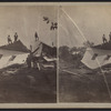 View of a collapsed house.]