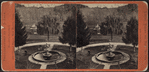 View of a park or garden with a fountain.