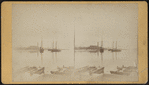 Steel works and entrance to harbor.