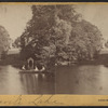 Devil's Lake. [Including view of young women in a rowboat.]