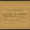 Several young women in a horse-drawn omnibus at the tower on Talcott Mountain.
