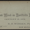 Railroad wreck on Tariffville bridge, January 15, 1878.