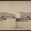 Railroad wreck on Tariffville bridge, January 15, 1878.