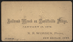 Railroad wreck on Tariffville bridge, January 15, 1878.