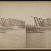 Railroad wreck on Tariffville bridge, January 15, 1878.