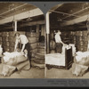 Opening bales of raw silk as it arrives from China, Japan and Italy. Silk industry (reeled silk), South Manchester, Conn., U.S.A.