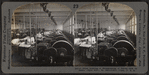 First drawing or straightening of fibres. Silk industry (spun silk), South Manchester, Conn., U.S.A.