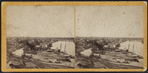 View of the Connecticut River and shipbuilding.