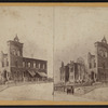 [A building destroyed by fire.]