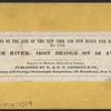 Harlem River, Iron Bridge, on 3d Avenue.