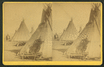 Summer view. [Showing Indian tipis.]