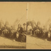 Sitting Bull and his favorite squaw, with officers and their ladies.