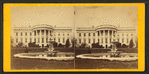 South Front of the White House, Fountain in the foreground.