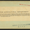 The Agricultural Department.