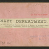 Navy Department.