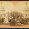 The U.S. Capitol, & Greenoughs statue of Washington.