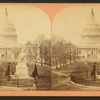 The U.S. Capitol, & Greenoughs statue of Washington.