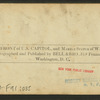 East front of U.S. Capitol, and Marble statue of Washington.