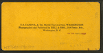 The U.S. Capitol, & the marble statue of Geo. Washington.