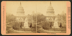 U.S. Capitol, & Greenoughs Statue of Washington.