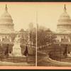U.S. Capitol, & Greenoughs Statue of Washington.