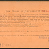 The House of Representatives.