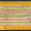 The House of Representatives.