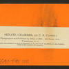 Senate Chamber, (In U.S. Capitol.)