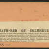 Death-bed of Columbus.