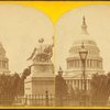 United States Capitol, with Statue of Washington in the foreground.